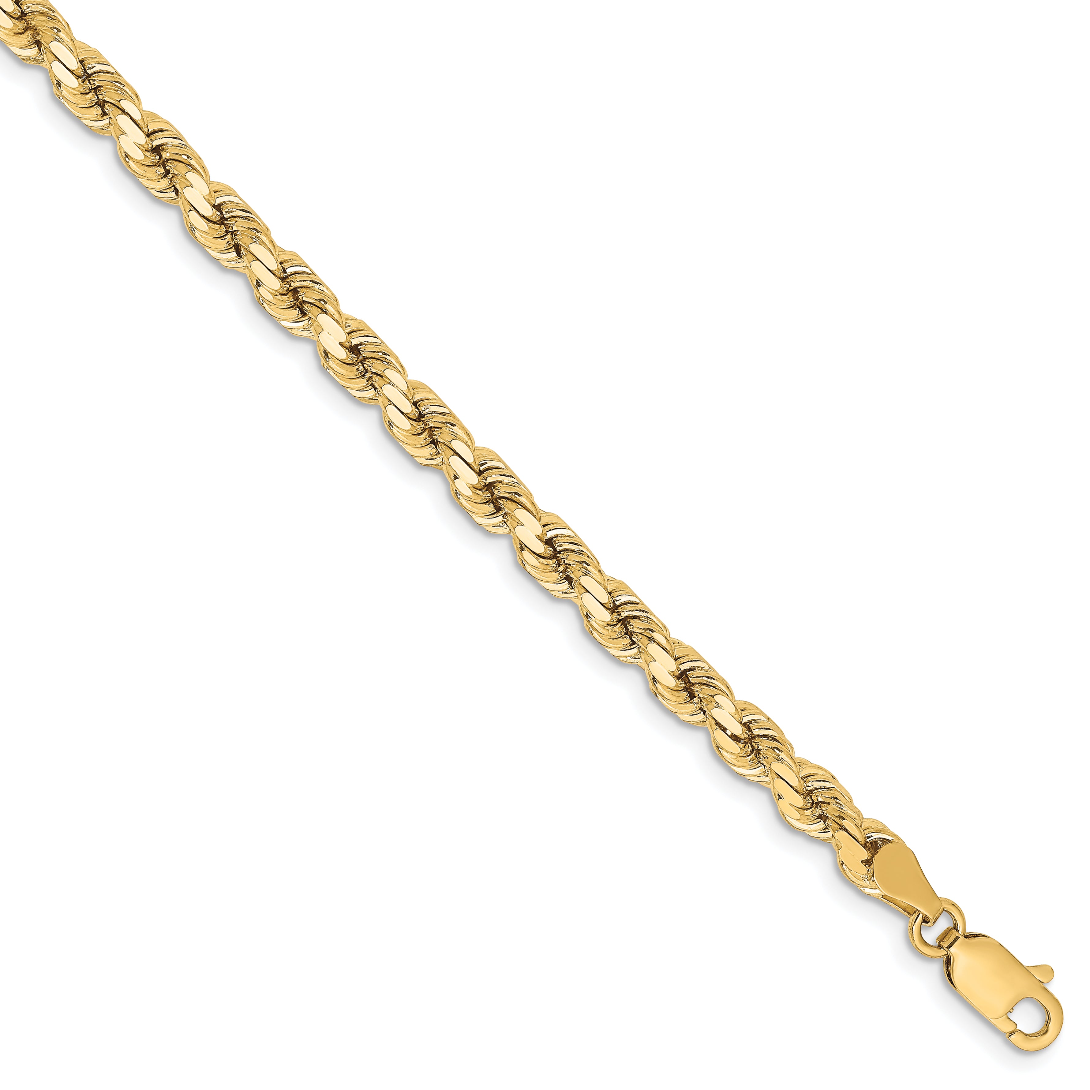 10K 4.25mm Diamond-Cut Rope Chain