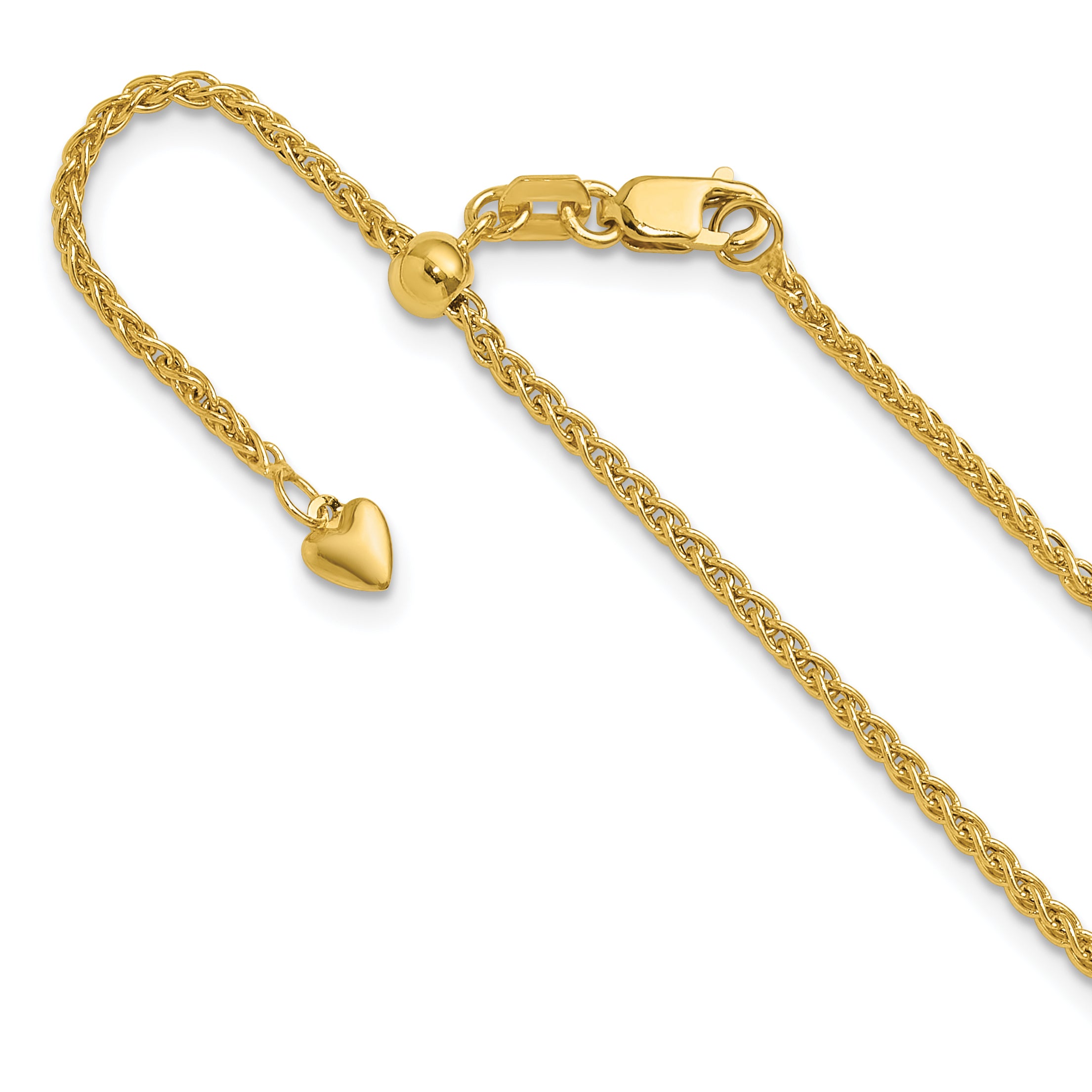 10k Adjustable 1.6mm Semi Solid Spiga Chain