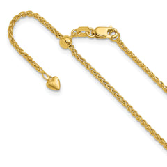 10k Adjustable 1.6mm Semi Solid Spiga Chain