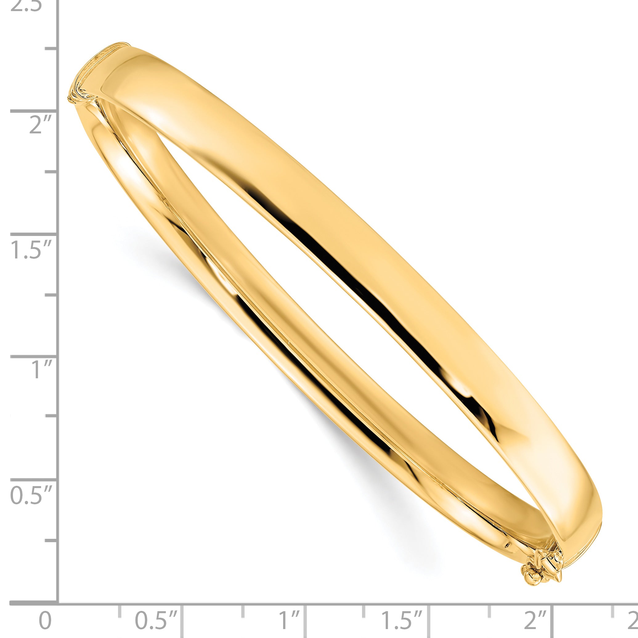 10K Yellow Gold 5.9mm Bangle