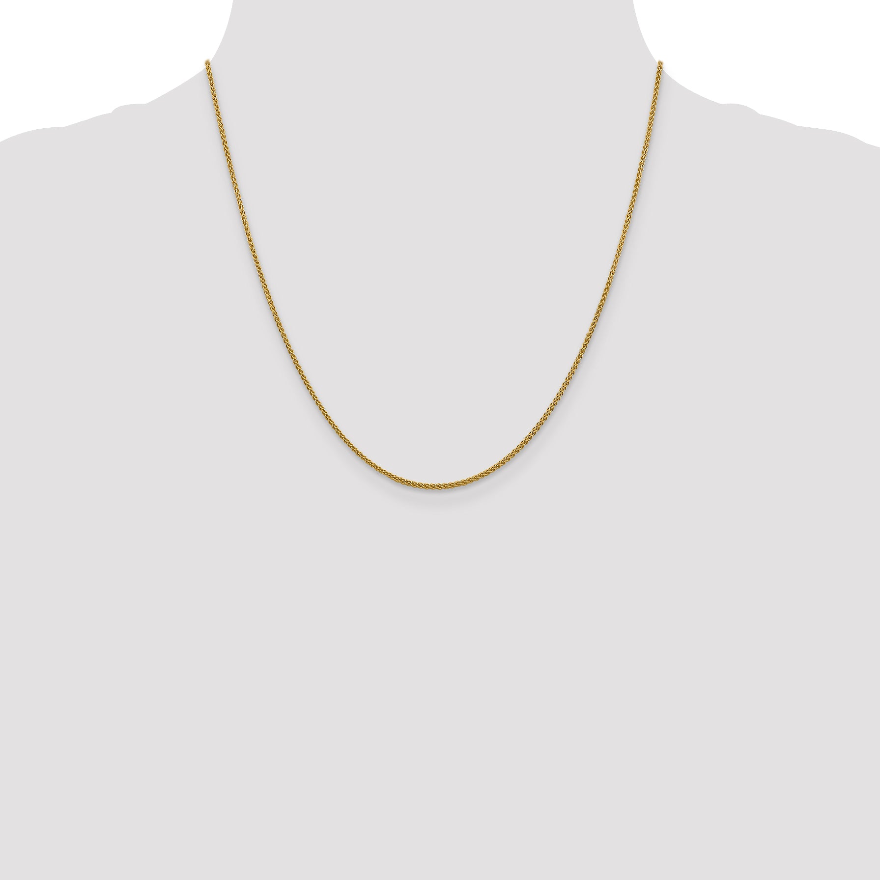 14K 1.5mm Spiga (Wheat) Chain