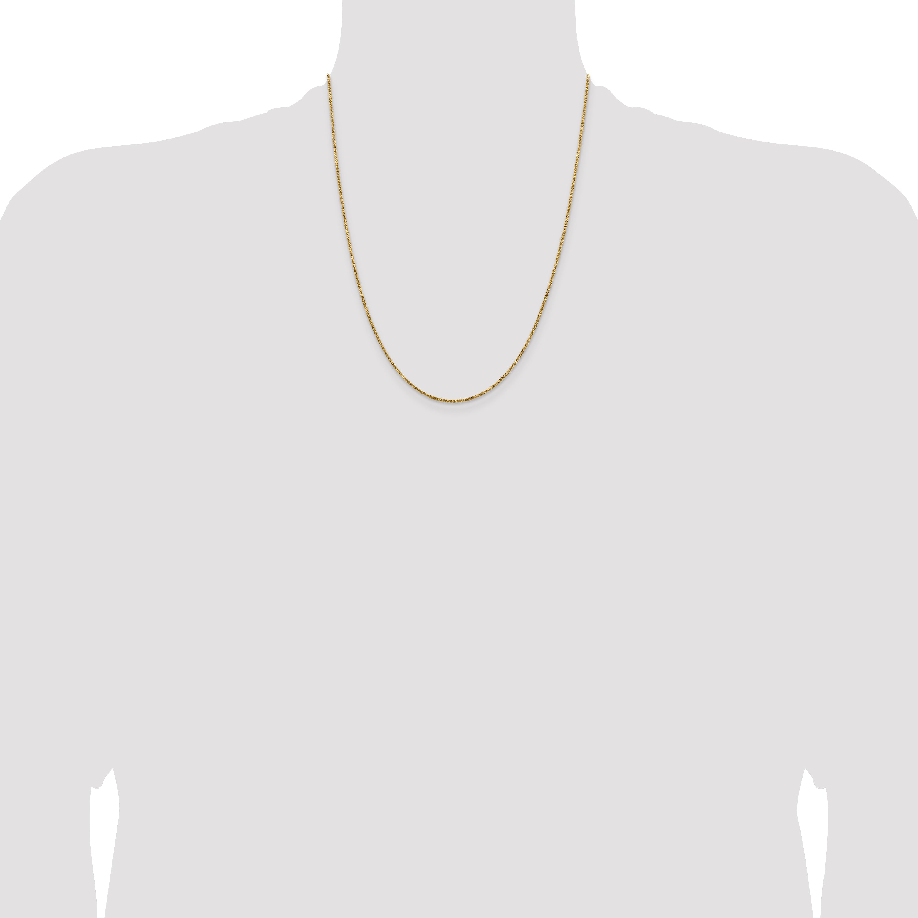 14K 1.5mm Spiga (Wheat) Chain