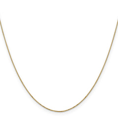 Sophia Jewelers 14K Gold Polished Box Chain Necklace 16 Inch