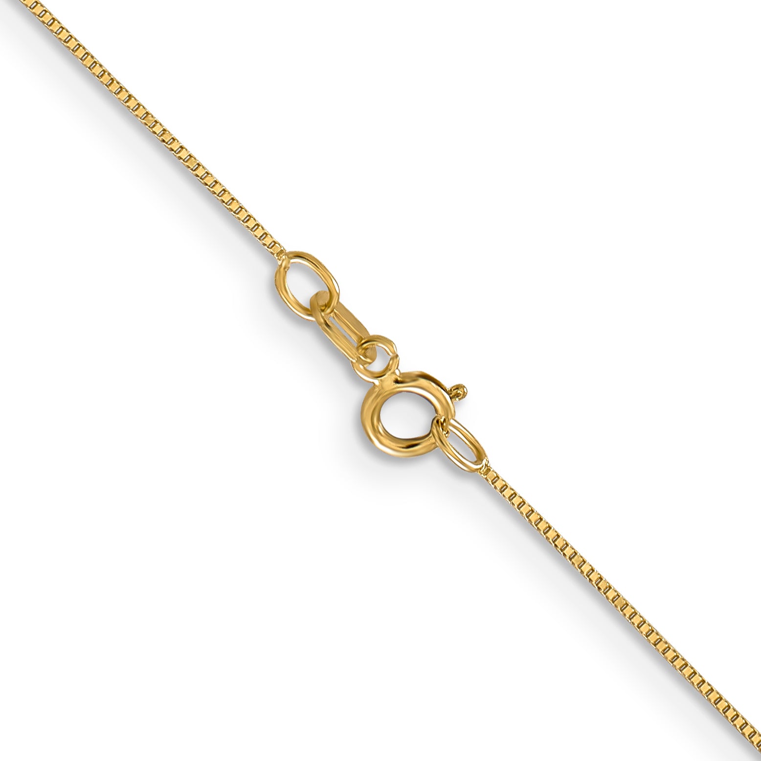 Sophia Jewelers 14K Gold Polished Box Chain Necklace 16 Inch