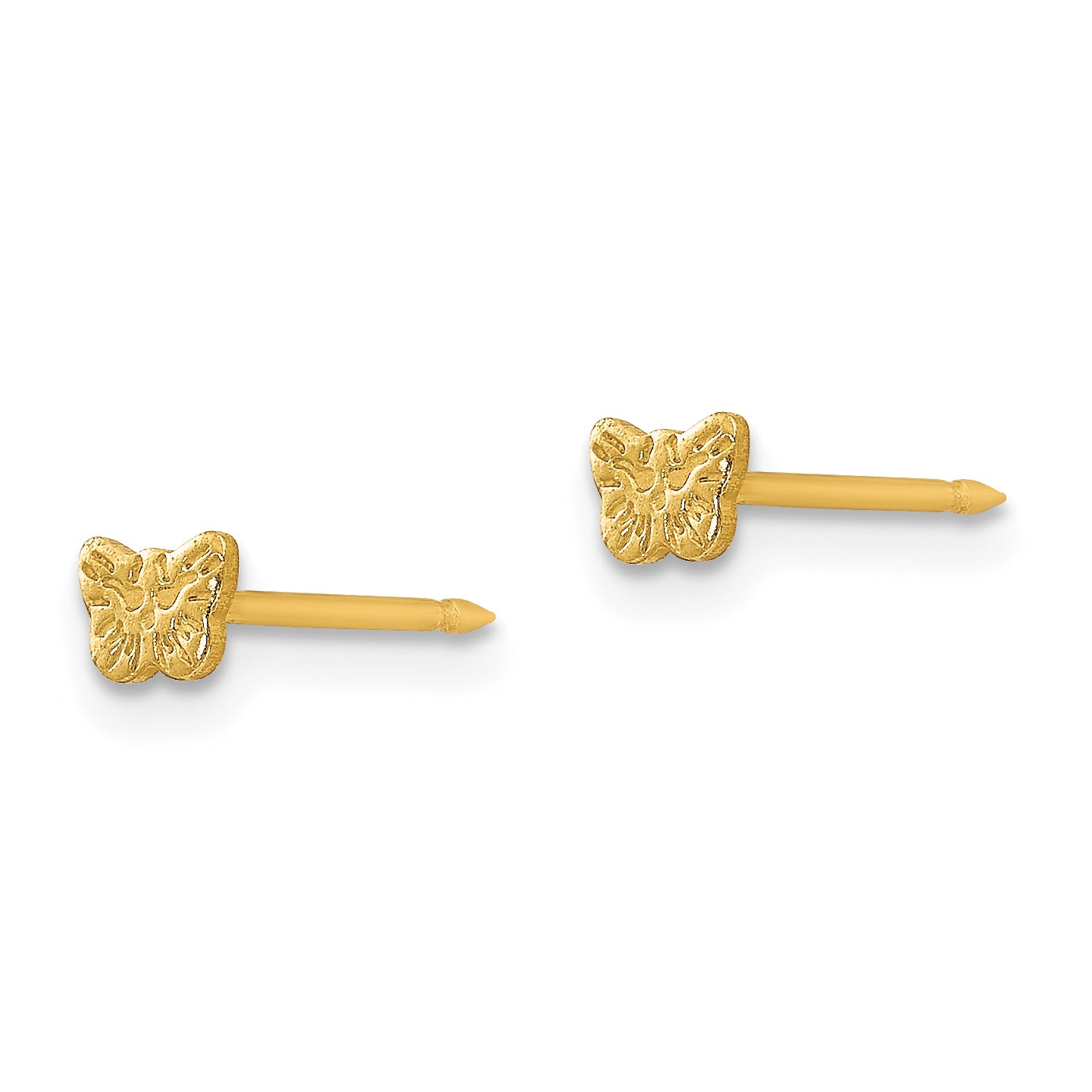 Inverness 24k Plated Petite Butterfly Earrings