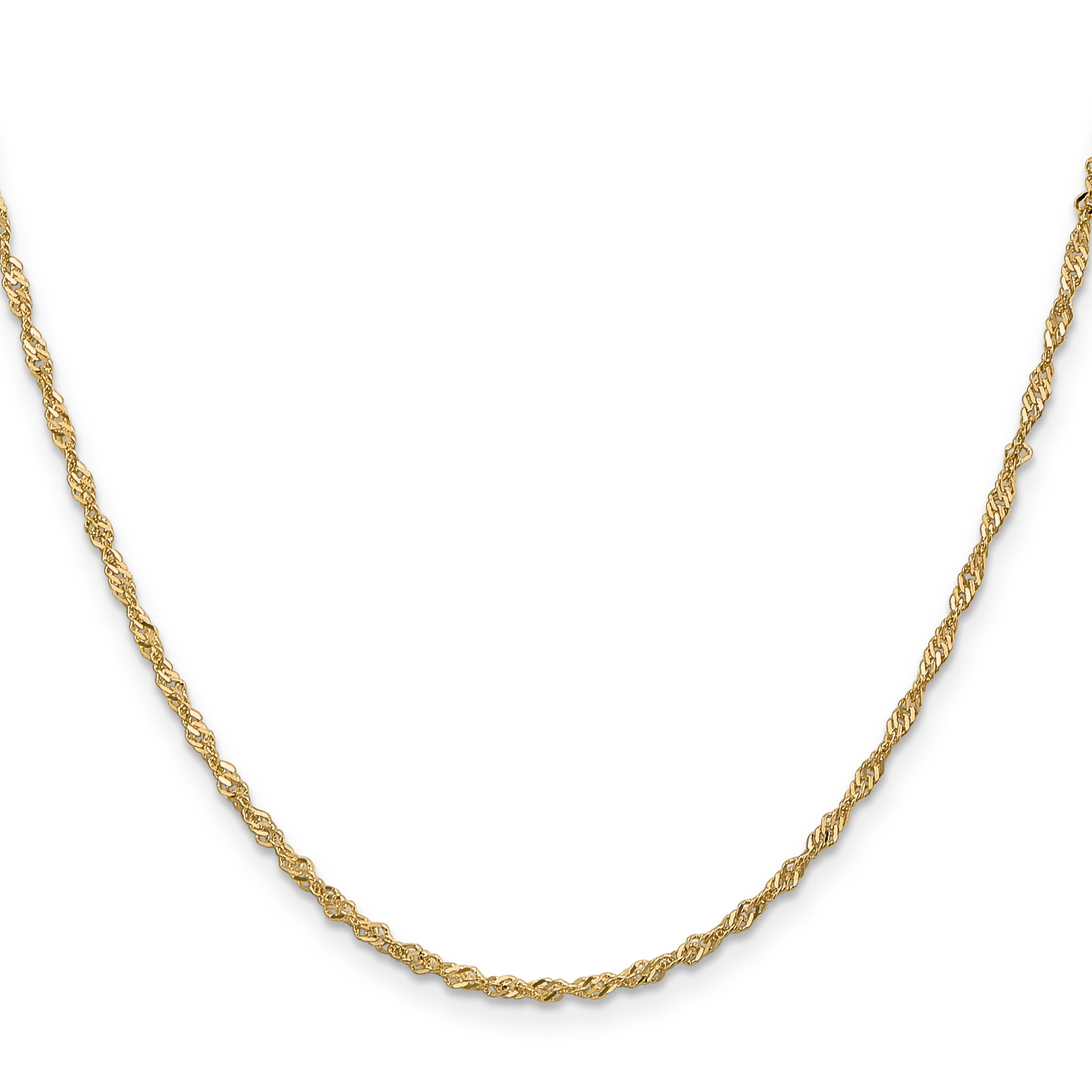 14K 1.6mm Singapore Chain