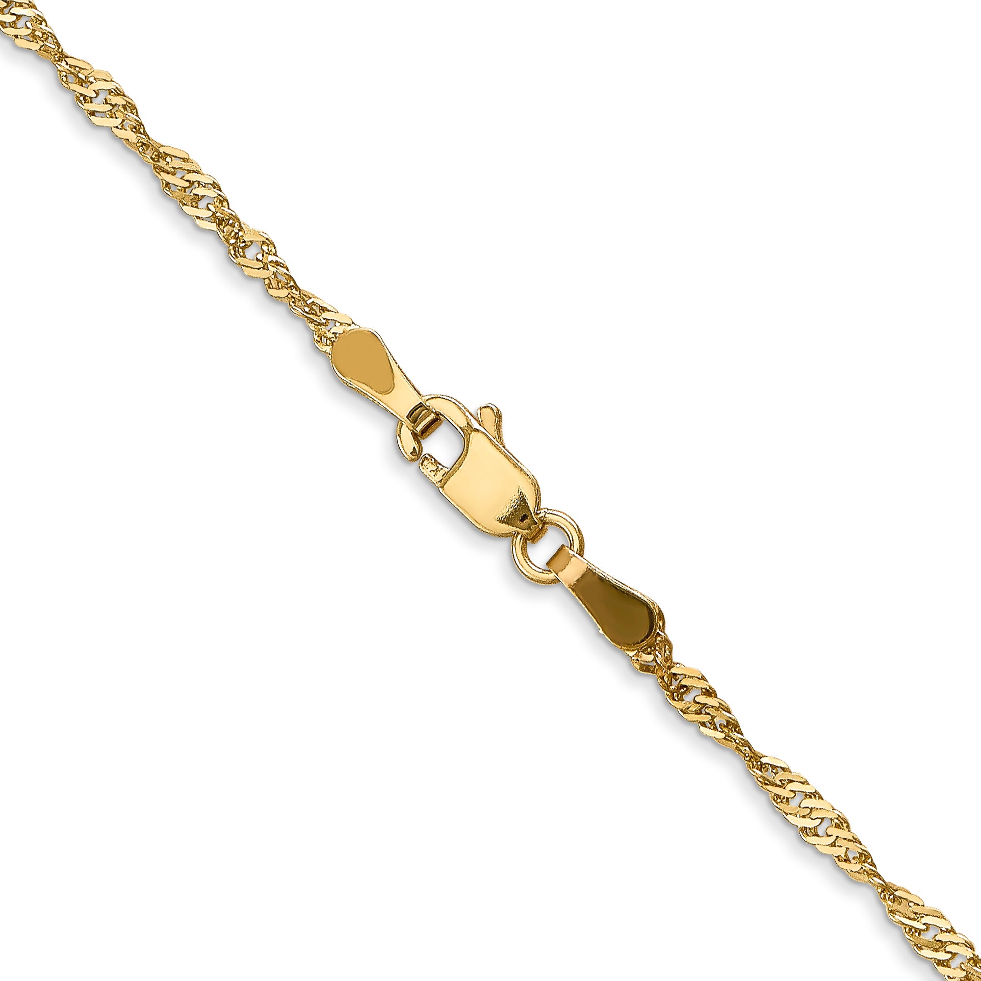 14K 1.6mm Singapore Chain