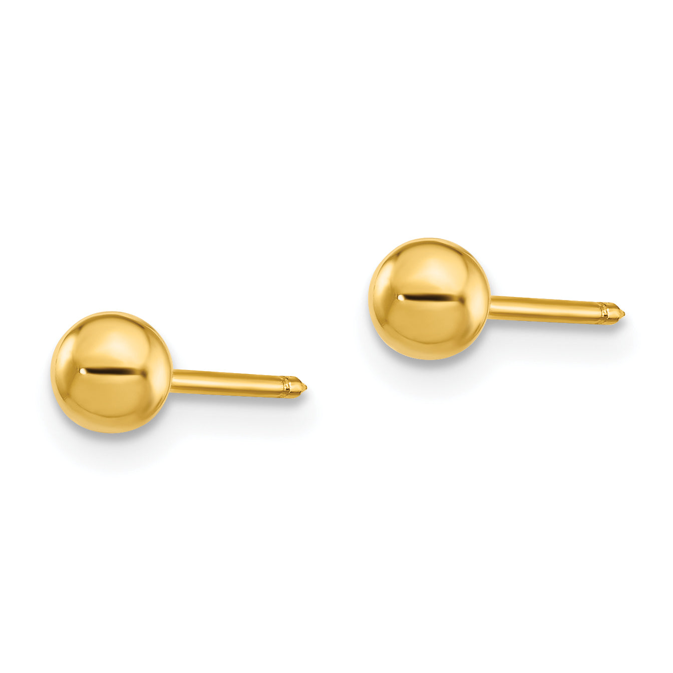 Inverness 14k 4mm Ball/Long Post Earrings