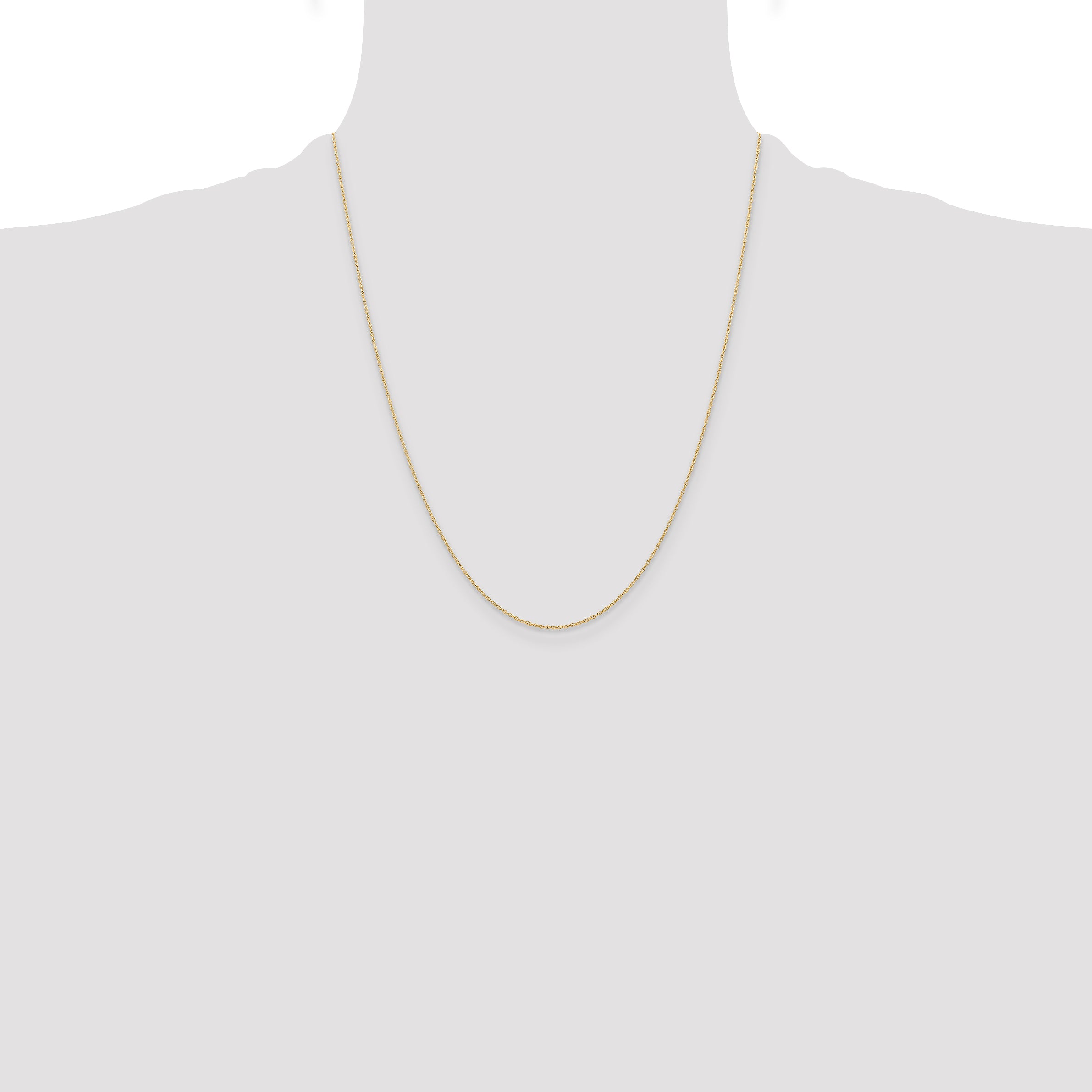 Sophia Jewelers 14K Gold Polished Cable Chain Necklace with Spring Ring Clasp