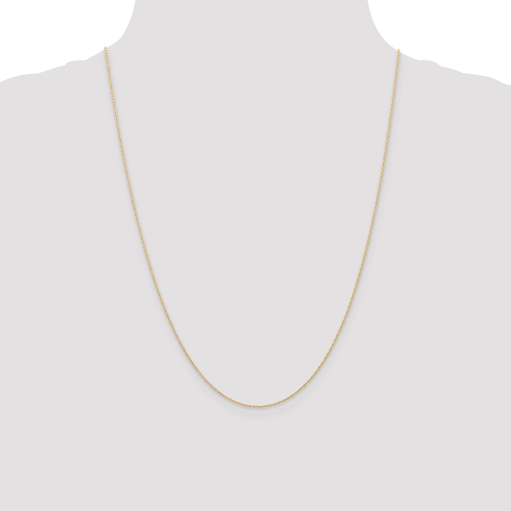 Sophia Jewelers 14K Gold Polished Cable Chain Necklace with Spring Ring Clasp