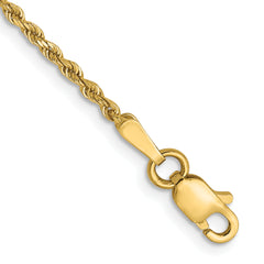 14K 1.5mm Diamond-Cut Rope Chain