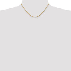 14K 1.75mm Diamond-Cut Rope Chain