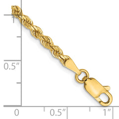 14K 2.75mm Diamond-Cut Rope Chain