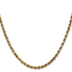 14K 3.5mm Diamond-Cut Rope Chain