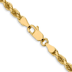 14K 3.5mm Diamond-Cut Rope Chain