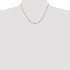 14K 2mm Solid Regular Rope Chain