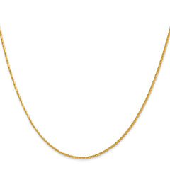 14K 1.3mm D/C Spiga (Wheat) Chain