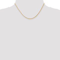 14K 1.3mm D/C Spiga (Wheat) Chain