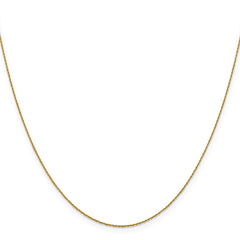 14K .8mm Loose Rope Chain