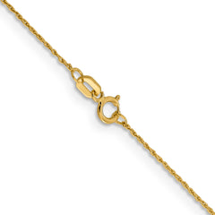 14K .8mm Loose Rope Chain