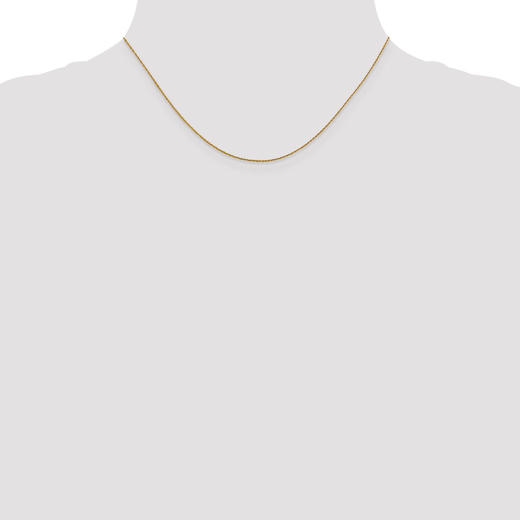 14K .8mm Loose Rope Chain