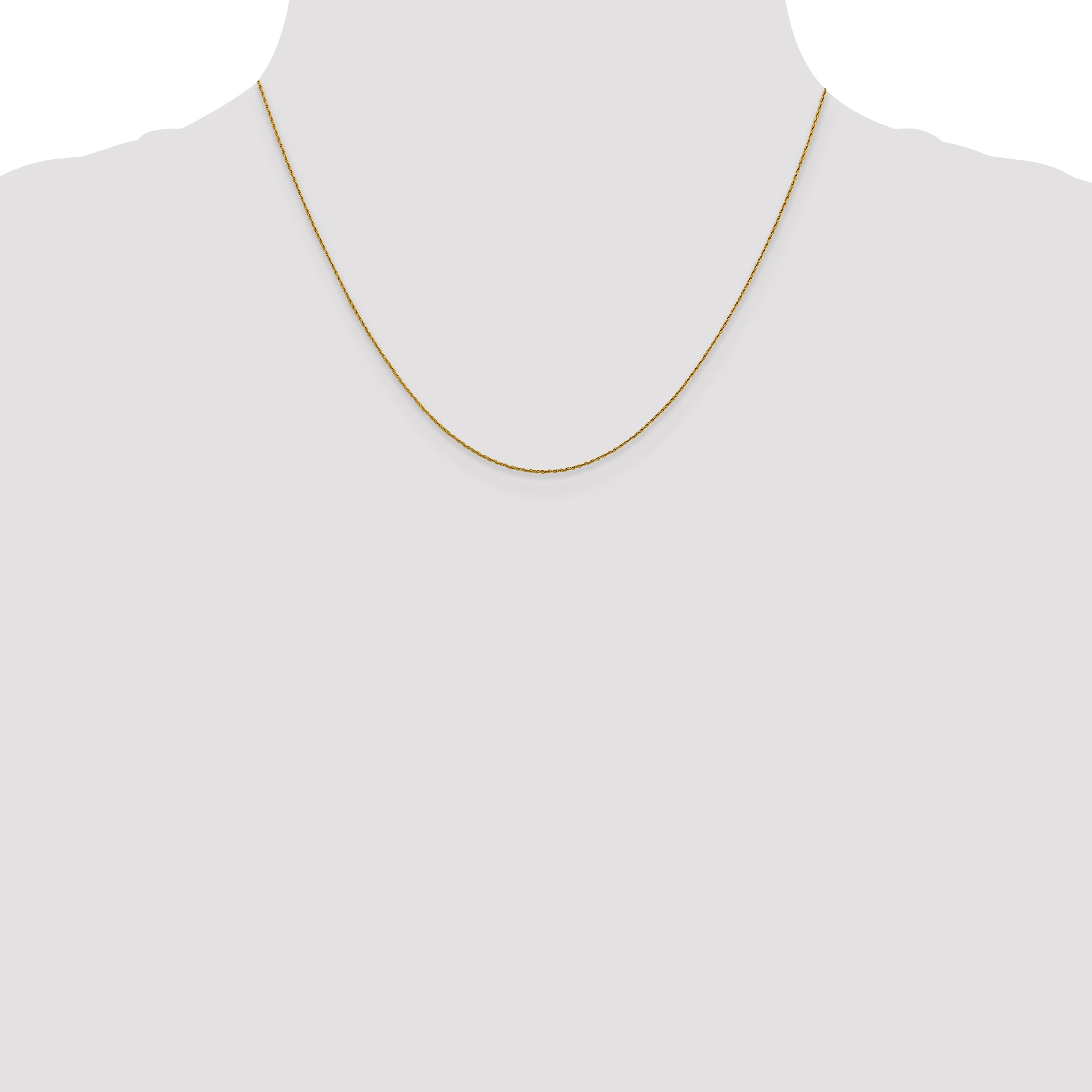 14K .8mm Loose Rope Chain