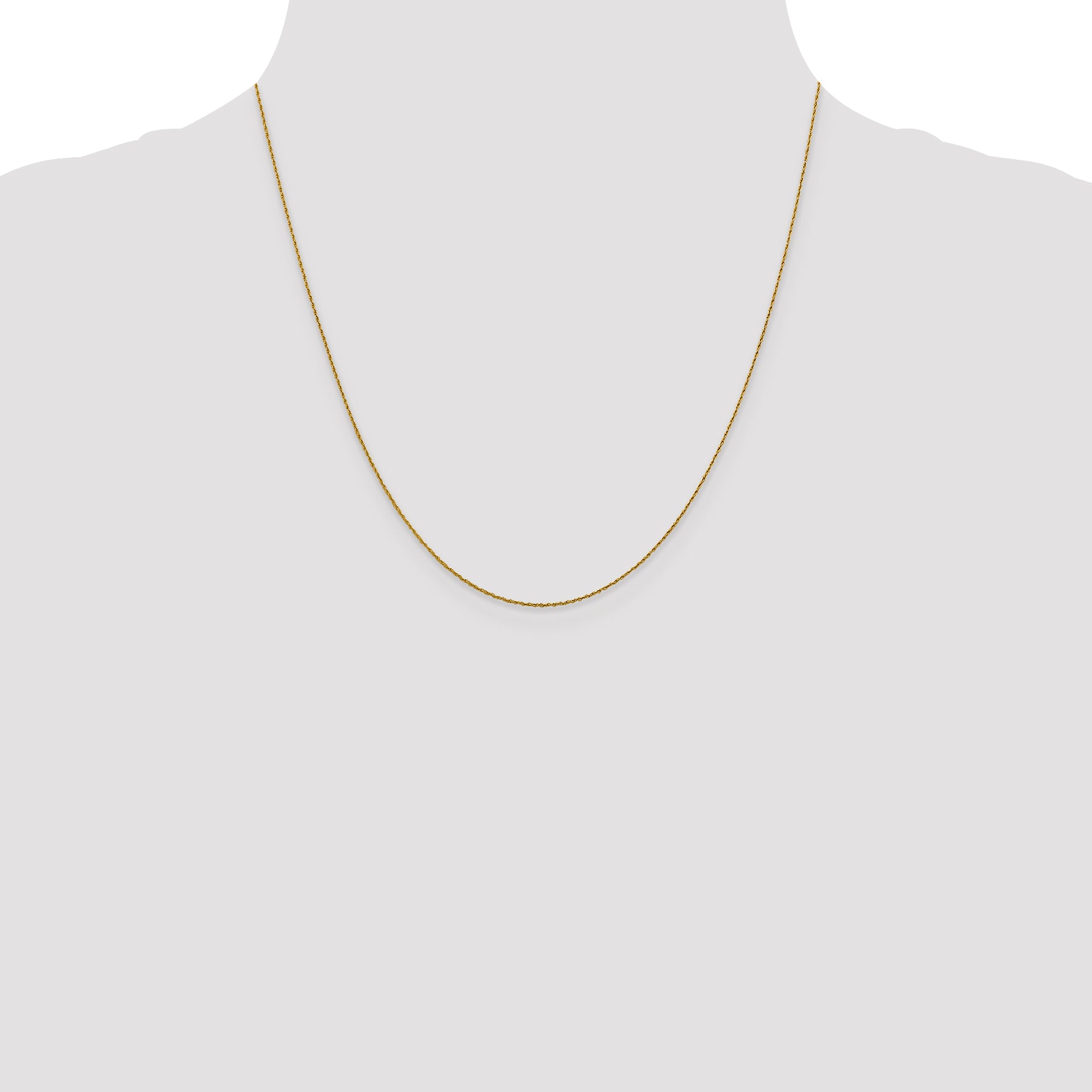 14K .8mm Loose Rope Chain