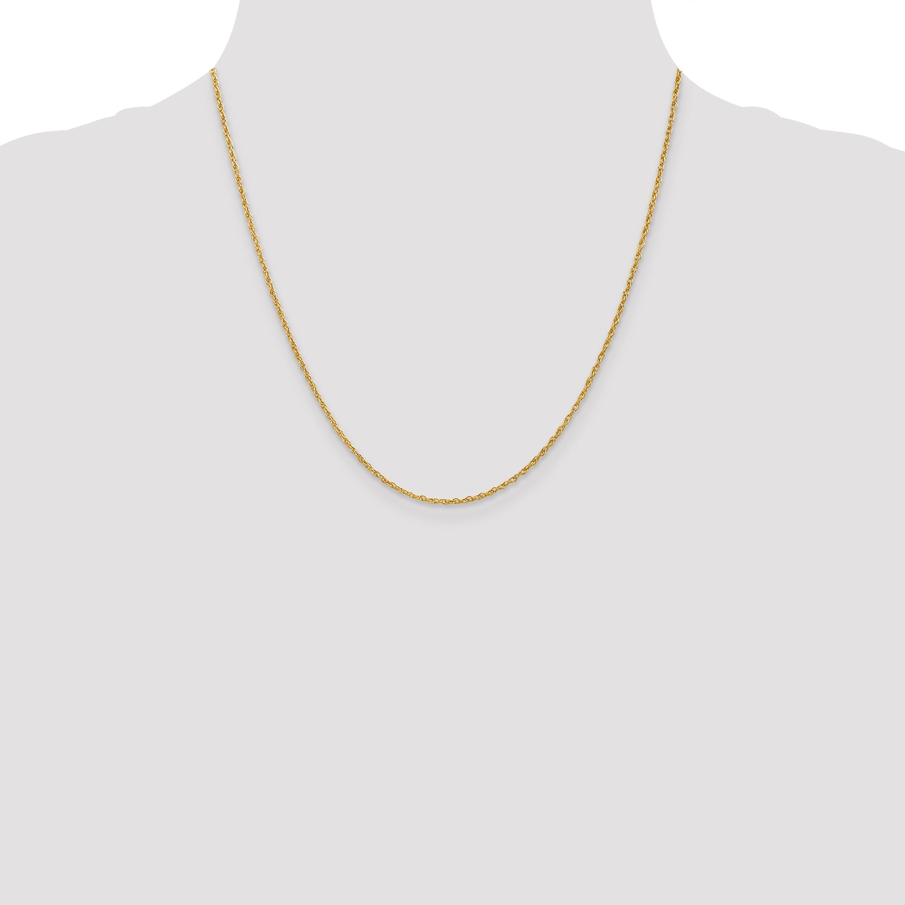 14K 1.5mm Loose Rope Chain