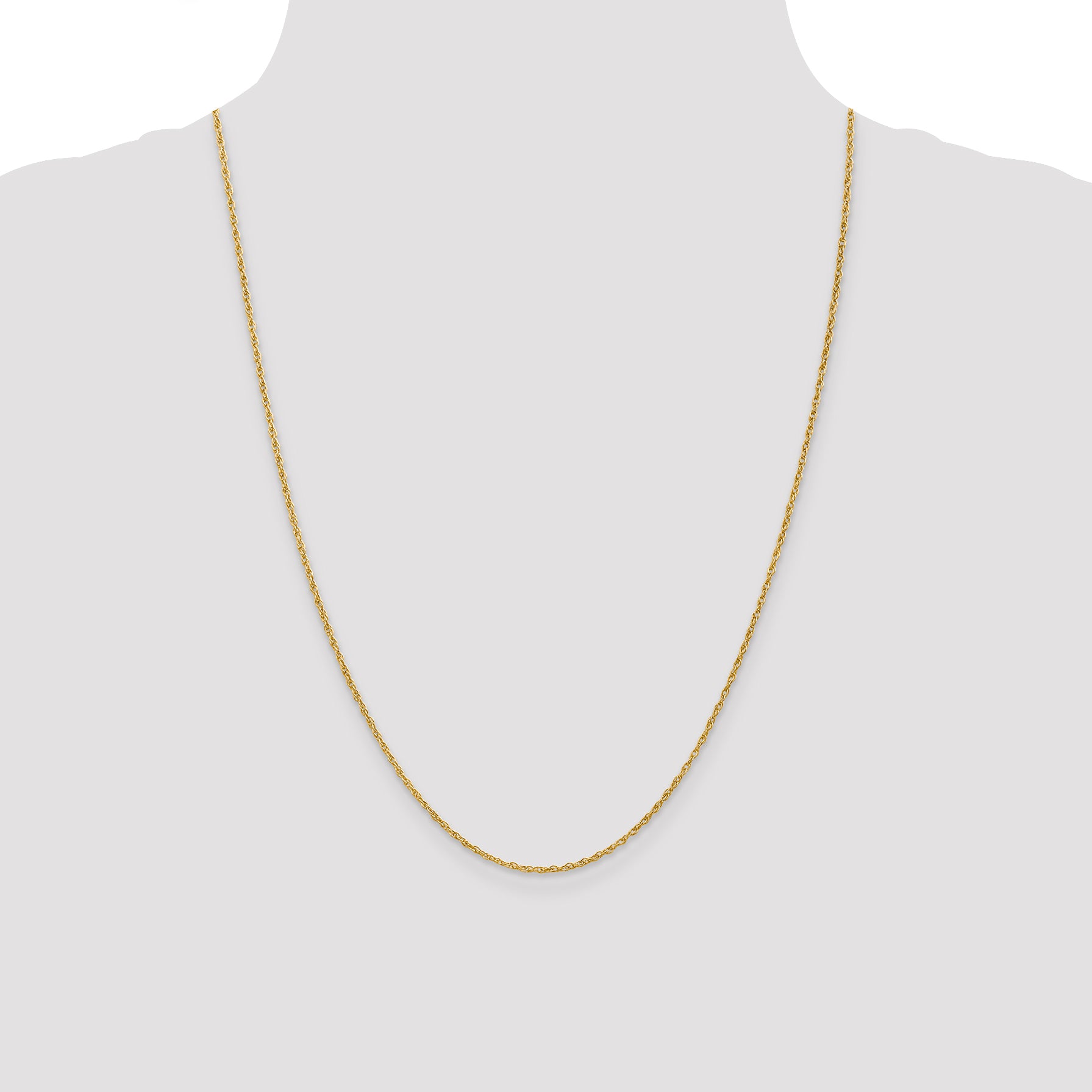 14K 1.5mm Loose Rope Chain