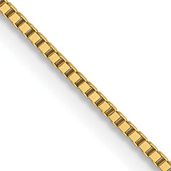 14K .8mm Box with Spring Ring Clasp Chain