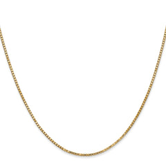 14K 1.3mm Box Chain