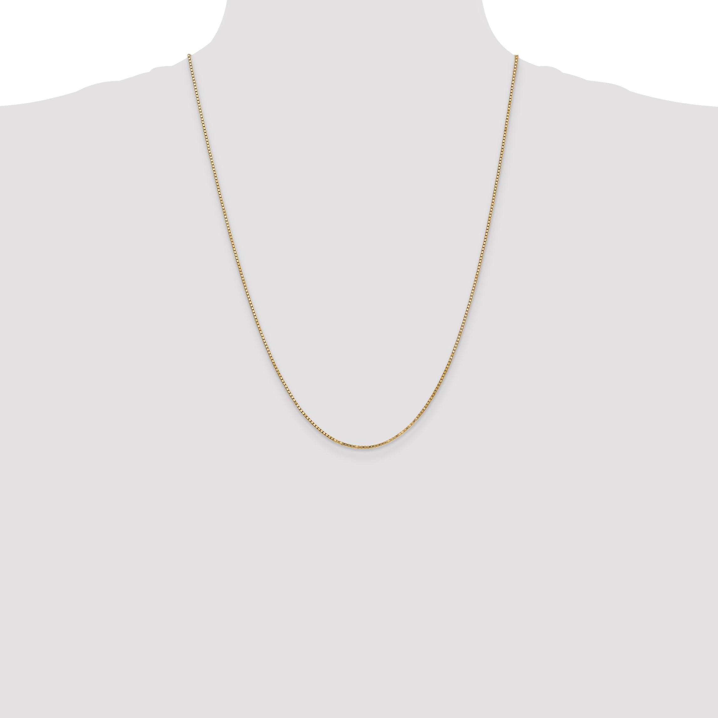 14K 1.3mm Box Chain