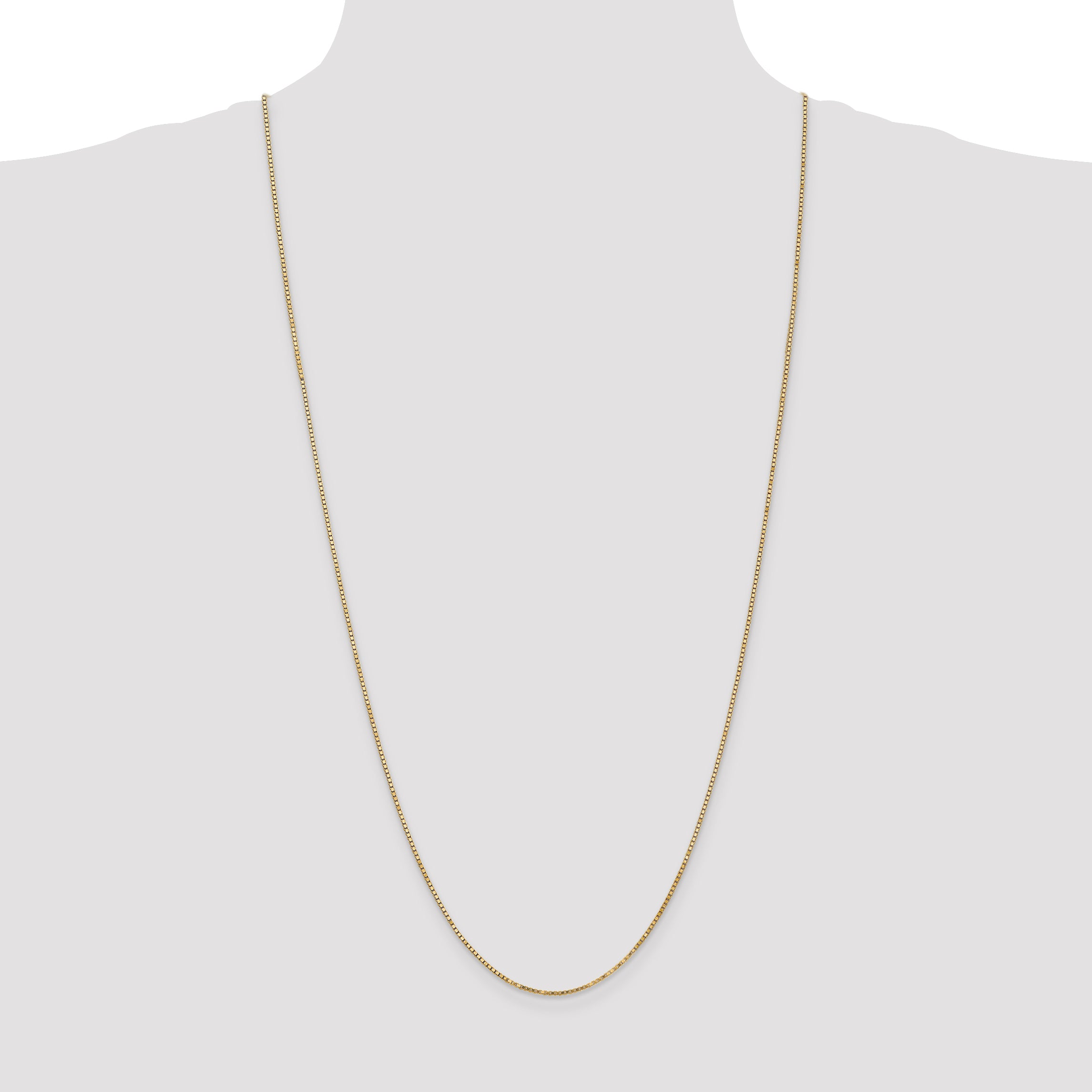 14K 1.3mm Box Chain