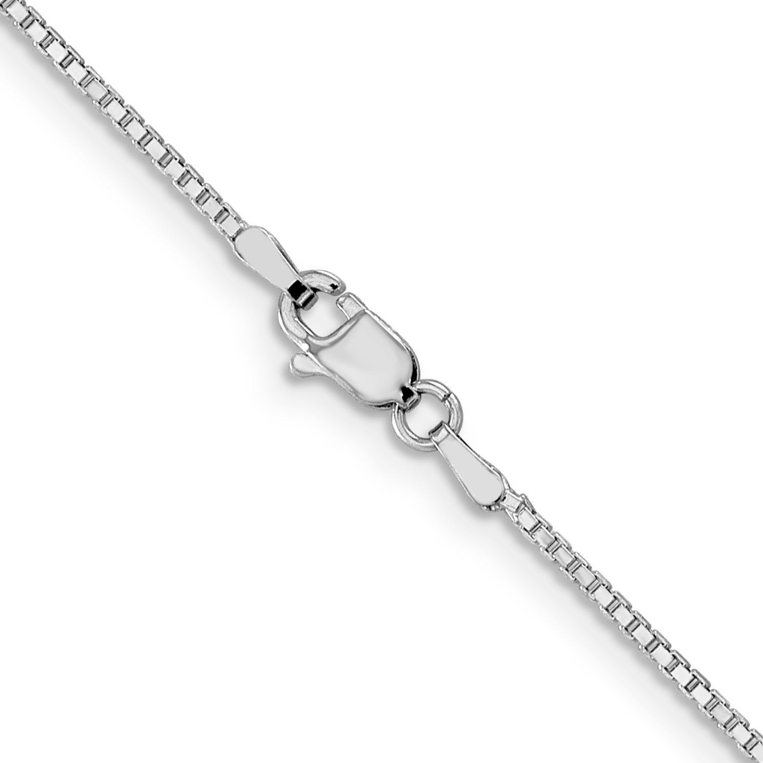 14K White Gold 1.2mm Box Chain