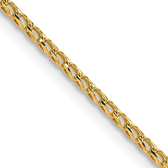 14K 1mm D/C Open Franco Chain