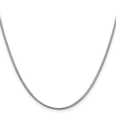 14K White Gold 1.1mm Franco Chain