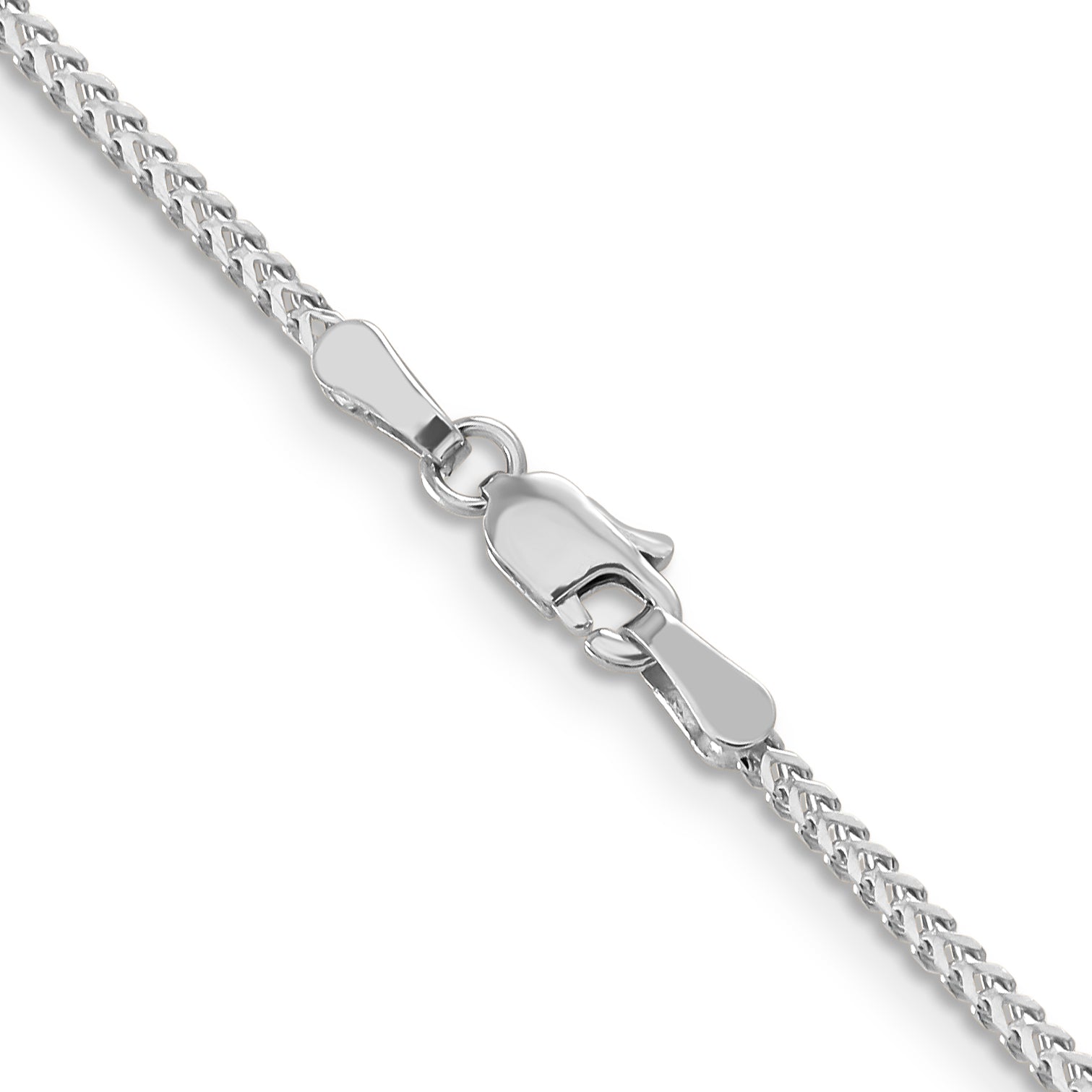 14K White Gold 1.25mm Franco Chain