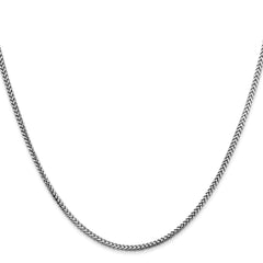 14K White Gold 1.5mm Franco Chain