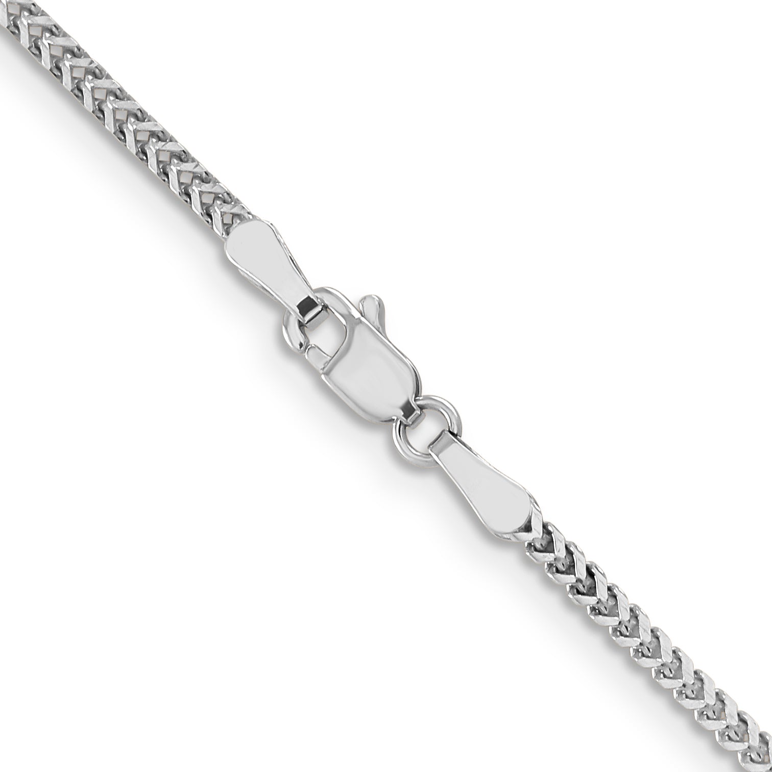 14K White Gold 1.5mm Franco Chain