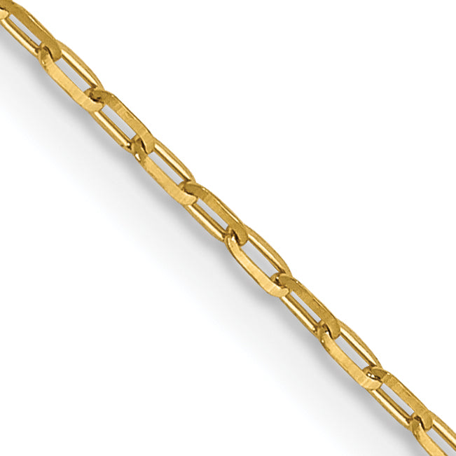 14K 1mm D/C Open Long Link Cable Chain