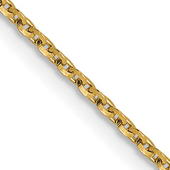 14K 1.15mm D/C Oval Link Chain