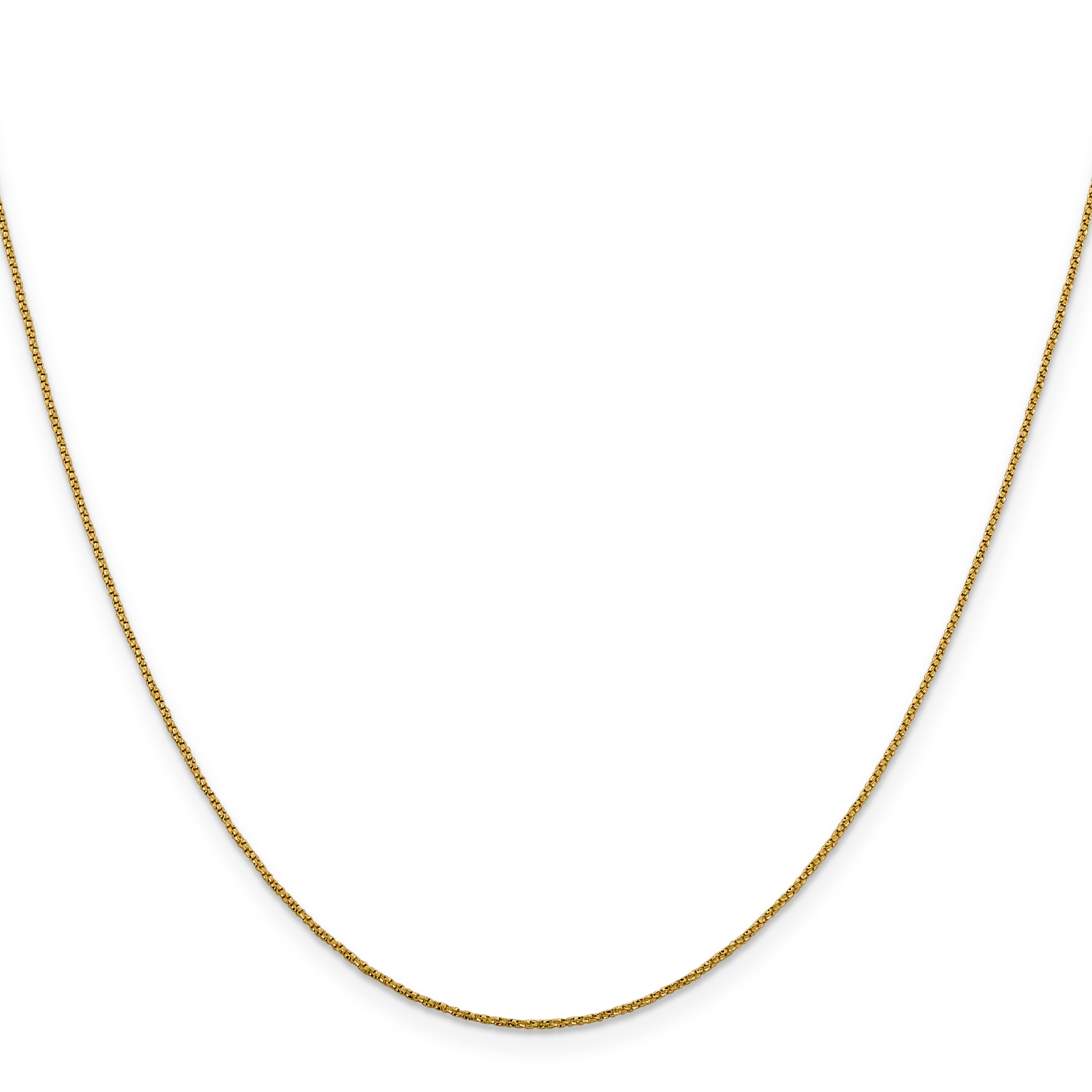 14K .9mm D/C Twisted Box Chain