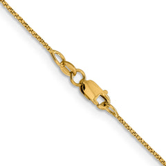 14K .9mm D/C Twisted Box Chain