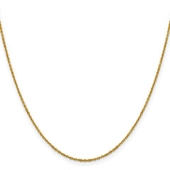 14K 1.25mm D/C Rolo Chain