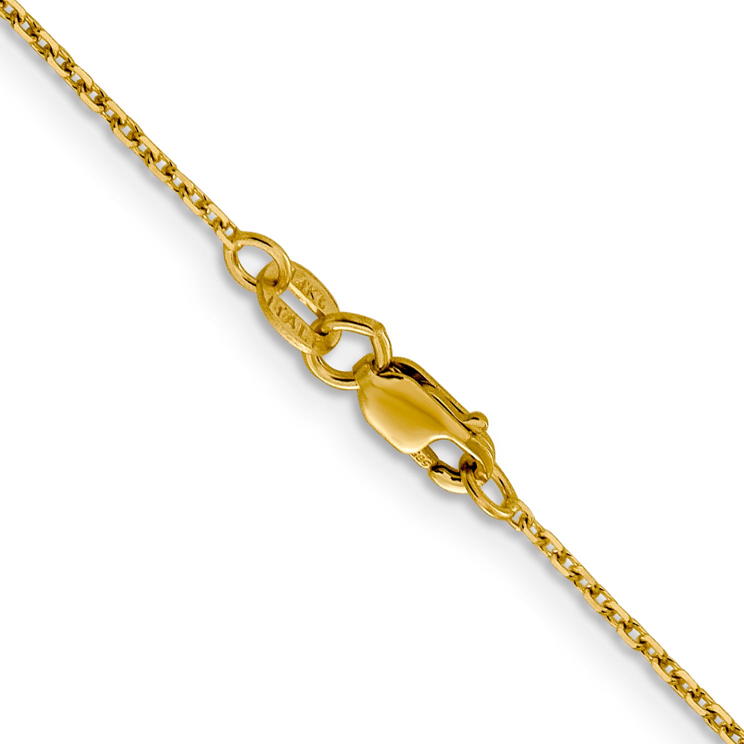 14K 1.25mm D/C Rolo Chain