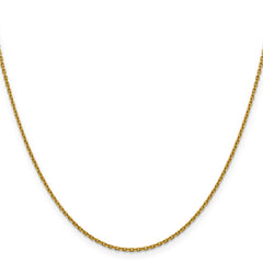 14K 1.5mm D/C Rolo Chain