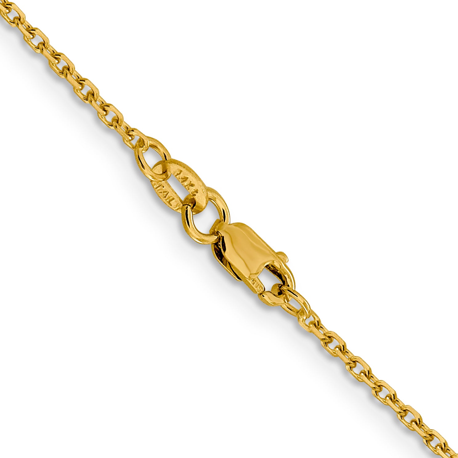 14K 1.5mm D/C Rolo Chain