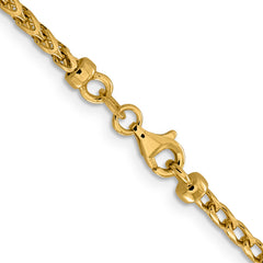 14K 2.45mm D/C Open Franco Chain