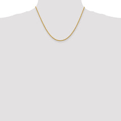 14K 2.25mm Solid Regular Rope Chain