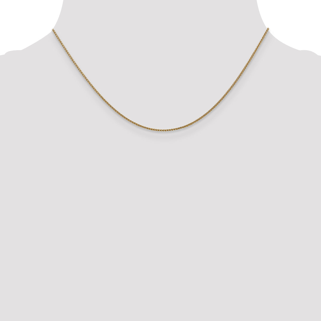 14K 1mm D/C Spiga Chain